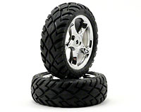 Anaconda 2.2 Tires on Tracer Mirror-Chrome Wheels Front Bandit 2pcs (  )