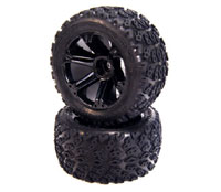 Dirt Crusher Tires 2.8 on Addict Black Wheels Front 2pcs (  )