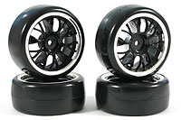 Y-Spoke Drift Wheel Black & V2 Tyre Set 4pcs (  )