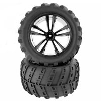 Black Truck Tires and Rims E10MT 2pcs (  )