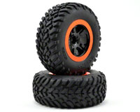 Robby Gordon Tire on Front Black Orange Beadlock 2pcs