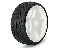 1/8th V-Tread Tyres on 5 Spoke Wheels 2pcs (  )