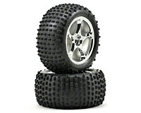 Alias 2.2 Tires Glued on Tracer Chrome Wheels Rear Bandit 2pcs (  )