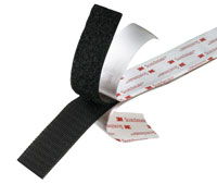 3M Velcro Strap 25mm Black 1M (  )