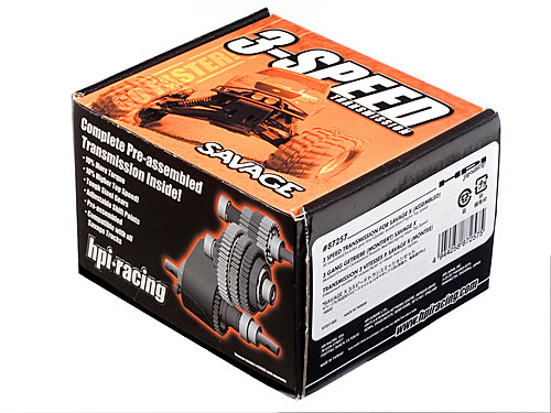 3 Speed Transmission Assembled For Savage X (HPI-87257) (нажмите для увеличения) 3 Speed Transmission Assembled For Savage X (HPI-87257) (нажмите для увеличения)