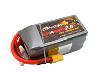 Dinogy Graphene 2.0 LiPo 6S 22.2V Battery 2200mAh 70C XT60