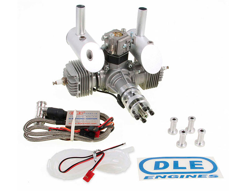 Бензиновый авиамодельный двигатель двухтактный DLE40 Twin Gas Engine 40cc (DLE-40) (нажмите для увеличения) Бензиновый авиамодельный двигатель двухтактный DLE40 Twin Gas Engine 40cc (DLE-40) (нажмите для увеличения)