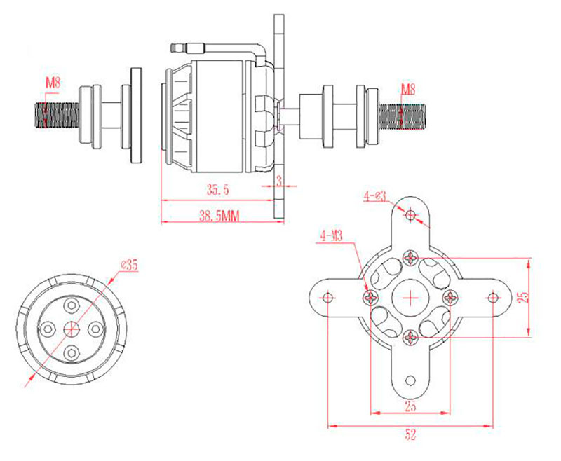 Бесколлекторный электродвигатель EMax GT2812/09 1060kV Brushless Motor (EMAX-GT2812-09) (нажмите для увеличения) Бесколлекторный электродвигатель EMax GT2812/09 1060kV Brushless Motor (EMAX-GT2812-09) (нажмите для увеличения)