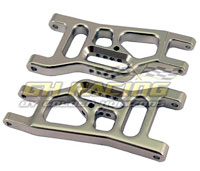 Aluminum Front Lower Arm Silver for Traxxas Rustler/Slash/Stampede 2pcs