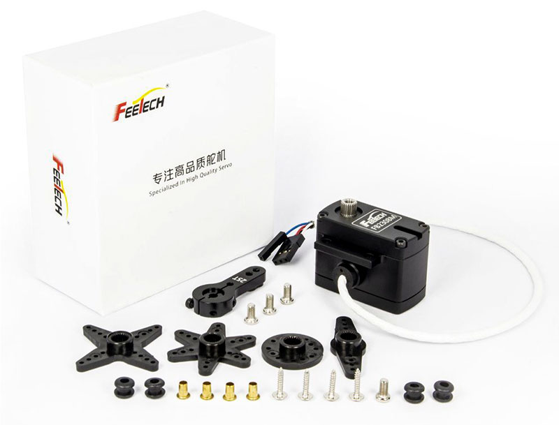 Сервопривод цифровой бесколлекторный FeeTech FB2308M 12V 7kg Metal Gear Waterproof Digital Brushless Servo 360° with Feedback (FB2308M) (нажмите для увеличения) Сервопривод цифровой бесколлекторный FeeTech FB2308M 12V 7kg Metal Gear Waterproof Digital Brushless Servo 360° with Feedback (FB2308M) (нажмите для увеличения)