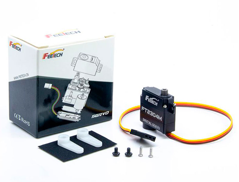 Сервопривод цифровой FeeTech FT2304M Metal Gear Slim Digital Servo FT-2304-C001 (FT2304M) (нажмите для увеличения) Сервопривод цифровой FeeTech FT2304M Metal Gear Slim Digital Servo FT-2304-C001 (FT2304M) (нажмите для увеличения)