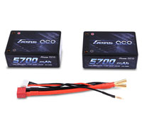 GensAce Pro Racing 2S3P LiPo 7.4V 5700mAh Saddle Hardcase 50C T-Plug (  )