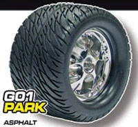 G01 Park Asphalt Tyres 84x139mm with Foam 2pcs