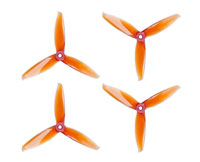 GemFan Flash 5149 5.1x4.9 3-Blade Propeller Clear Orange CW+CCW 4pcs (  )