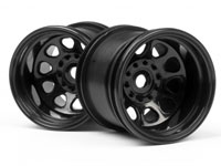 Classic King Wheel Black 2.2in 55x50mm 2pcs (  )