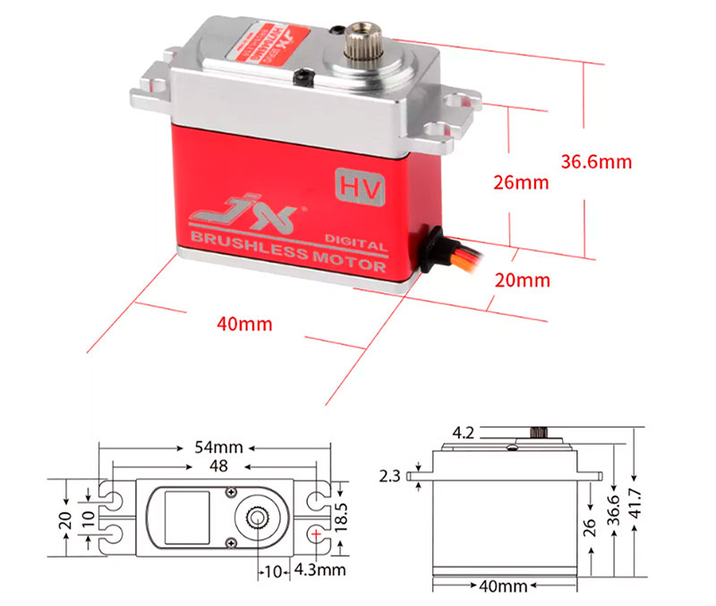 Сервопривод цифровой бесколлекторный JX BLS-HV7046MG HV Steel Gear Digital Brushless Servo 180° (JX-BLS-HV7046MG) (нажмите для увеличения) Сервопривод цифровой бесколлекторный JX BLS-HV7046MG HV Steel Gear Digital Brushless Servo 180° (JX-BLS-HV7046MG) (нажмите для увеличения)