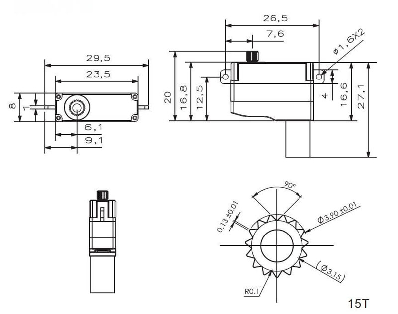 Цифровой сервопривод KST X08H Plus HV Metal Gear Micro Digital Servo (KST-X08H-PLUS) (нажмите для увеличения) Цифровой сервопривод KST X08H Plus HV Metal Gear Micro Digital Servo (KST-X08H-PLUS) (нажмите для увеличения)