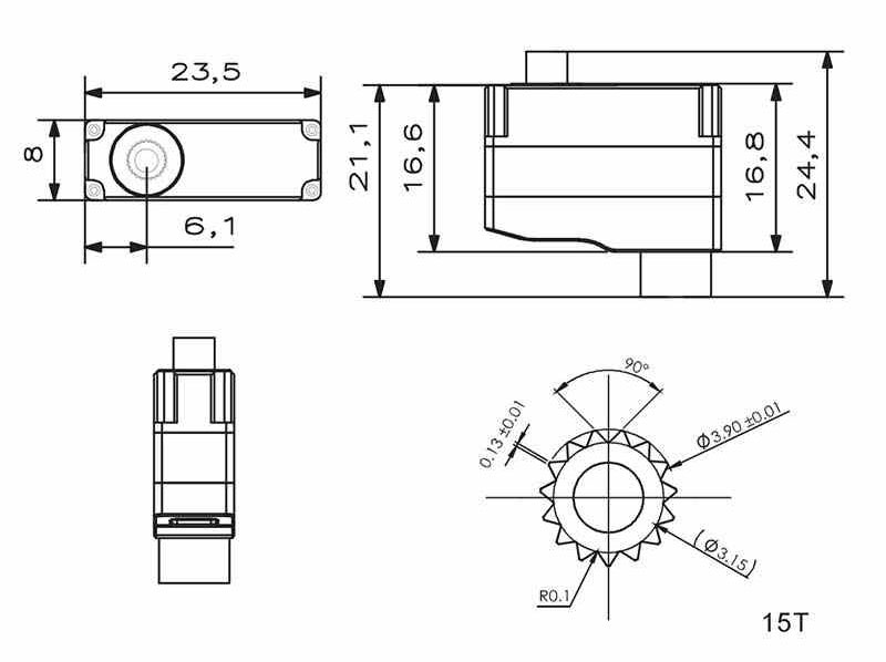 Цифровой сервопривод KST X08N-V6.0 HV Metal Gear Micro Digital Servo (KST-X08NV6) (нажмите для увеличения) Цифровой сервопривод KST X08N-V6.0 HV Metal Gear Micro Digital Servo (KST-X08NV6) (нажмите для увеличения)