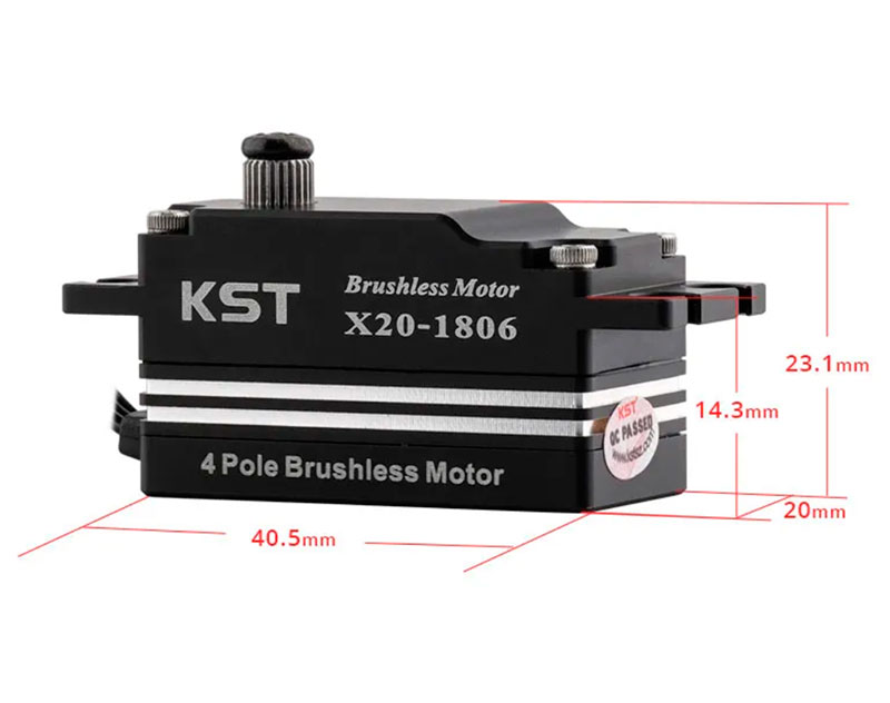 Цифровой сервопривод бесколлекторный KST X20-1806 V8.0 HV Low Profile Waterproof Metal Gear Brushless Digital Servo (KST-X20-1806) (нажмите для увеличения) Цифровой сервопривод бесколлекторный KST X20-1806 V8.0 HV Low Profile Waterproof Metal Gear Brushless Digital Servo (KST-X20-1806) (нажмите для увеличения)