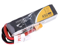 GensAce Tattu 3S1P LiPo 11.1V 450mAh Battery 75C XT30