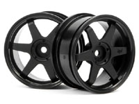 TE37 Wheel 26mm Black 3mm Offset 2pcs