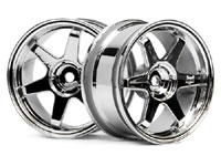 TE37 Wheel 26mm Chrome 6mm Offset 2pcs