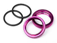 Big Bore Pre-Load Adjustment Nut Purple 2pcs (  )