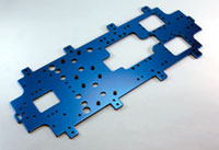 Aluminum Main Chassis 3mm Blue