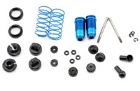Factory Team 18T Front Threaded Shock Kit Blue Aluminum with Collars