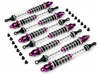 E-Savage Aluminium Threaded Shock Set 98-145mm 8pcs (  )