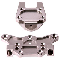 Aluminium Top Plate Upper/Lower Titanium Color RC8