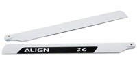 Carbon Fiber 425D Main Rotor Blades 3G White T-Rex 500 (  )