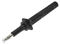 Amass 4mm Stackable Plug with Retractable Tube Black CATIII 1000V / Max. 20A (  )