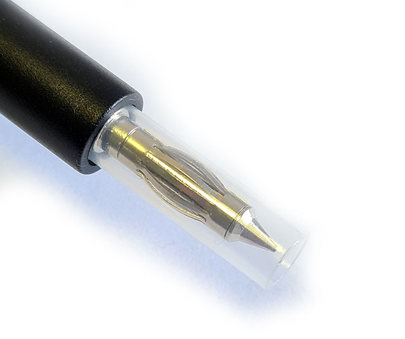 Щуп измерительный для мультиметра-тестера Amass 4mm Stackable Plug with Retractable Tube Black CATIII 1000V / Max. 20A (AM-20.212.2) (нажмите для увеличения) Щуп измерительный для мультиметра-тестера Amass 4mm Stackable Plug with Retractable Tube Black CATIII 1000V / Max. 20A (AM-20.212.2) (нажмите для увеличения)