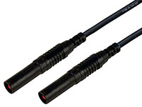 Amass 2xBanana Straight Plugs 4.0mm with Wire 1.0mm2 CATIII 1000V/19A Black 100cm (нажмите для увеличения)