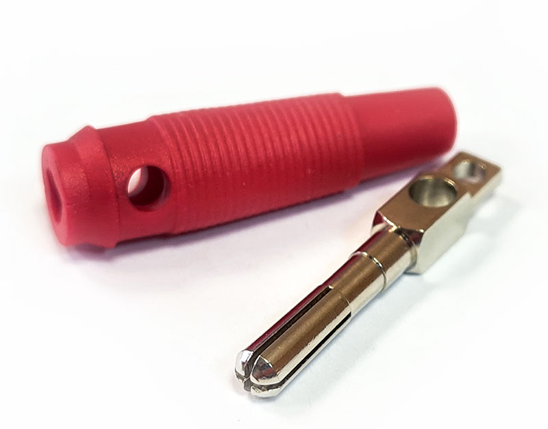 Штекер на кабель 4 мм. красный 32А Amass D4.0mm Brass Nickel Plated Connector 30VAC-60VDC 32A Red 1pcs (AM-25.414.1) (нажмите для увеличения) Штекер на кабель 4 мм. красный 32А Amass D4.0mm Brass Nickel Plated Connector 30VAC-60VDC 32A Red 1pcs (AM-25.414.1) (нажмите для увеличения)