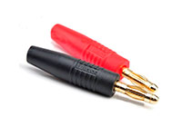 Amass D4.0mm Gold Plated Connector Silicon Red and Black (нажмите для увеличения)