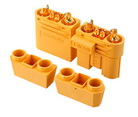 AS120 Male and Female Yellow Connector with Signal Pins (  )
