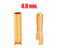 Banana Plug Gold Connector Bullet 4.0mm Male+Female (  )