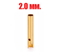 Banana Plug Gold Connector 2.0mm Female 12.4mm (  )