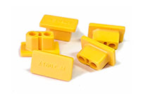 Amass XT60.C-M PVC Battery Dust Cover Yellow 5pcs (  )