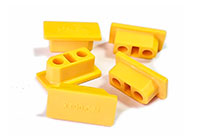 Amass XT90.C-M PVC Battery Dust Cover Yellow 5pcs (  )