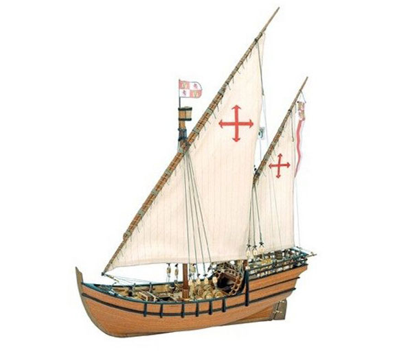 Сборная деревянная модель корабля Artesania Latina LaNina 1492 Caravel Wooden Model Ship 1/65 (AL22410) (нажмите для увеличения)