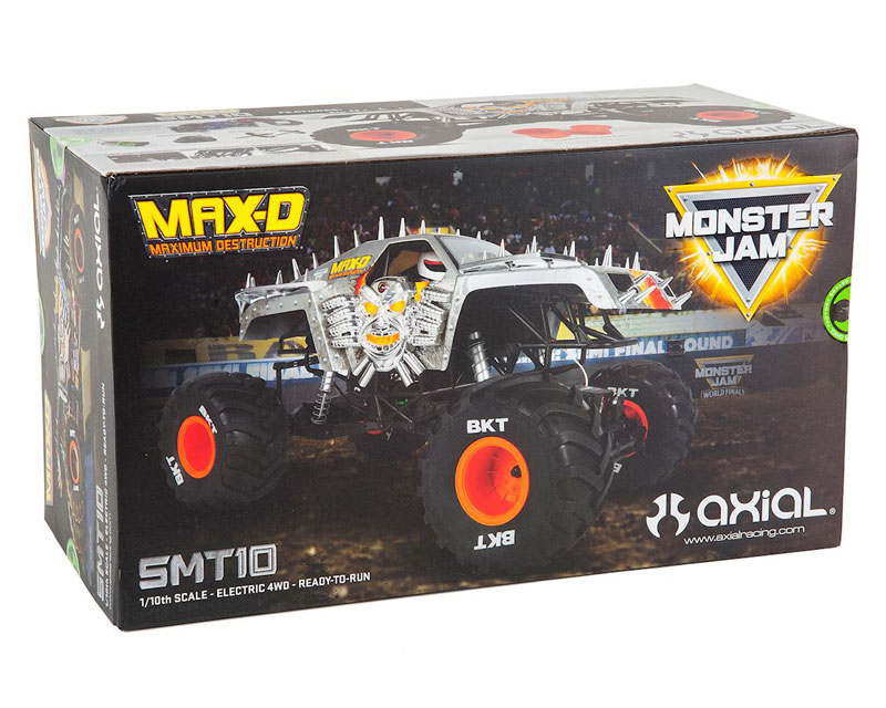 Радиоуправляемая машина Axial SMT10 Max-D Monster Jam 4WD Monster Truck 2.4GHz RTR (AX90057) (нажмите для увеличения)