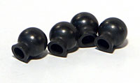 Ball 6.8x7.3x3mm Black 4pcs