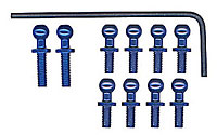  Factory Team Ballstuds Blue Aluminum RC18 (AS21241)