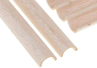 Balsa Half Round Hollow Profile 5x3x1000mm 1pcs (  )