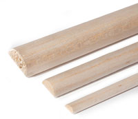 Balsa Half Round Rod 10x1000mm 1pcs (  )