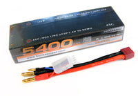 Bonka LiPo Battery 2S2P 7.4V 5400mAh 45C T-Plug Hard Case (нажмите для увеличения)