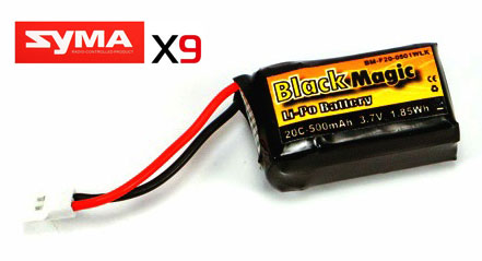 Аккумулятор Black Magic LiPo Battery 3.7V 500mAh 20C Syma X9 (BM-F20-0501WLK) (нажмите для увеличения)